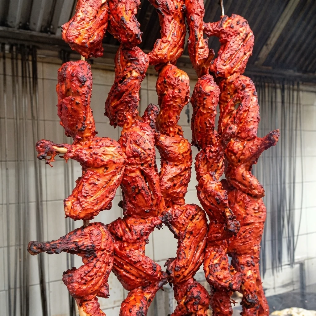 Tandoori chicken wings fresh from the clay oven at Shehnai Restaurant, Hamilton